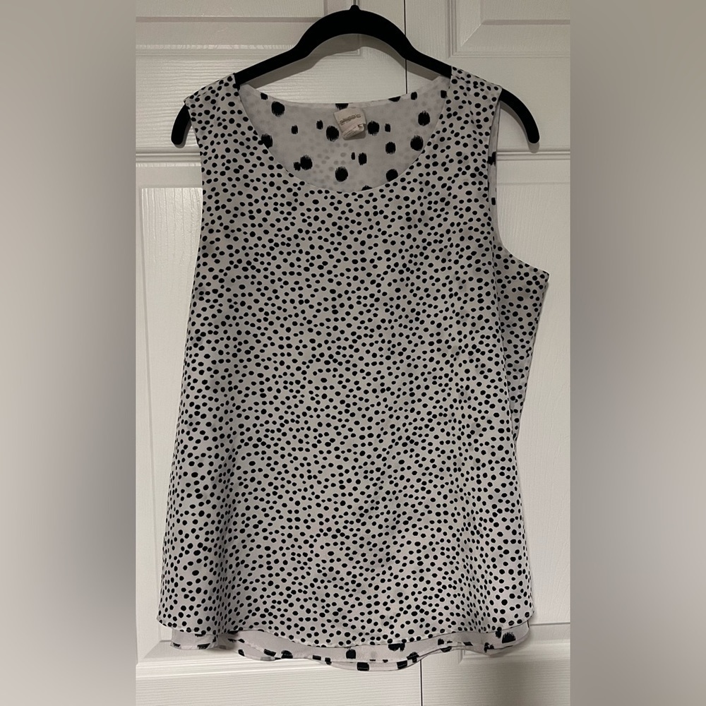 Chico's Vintage Spotted Sleeveless Blouse